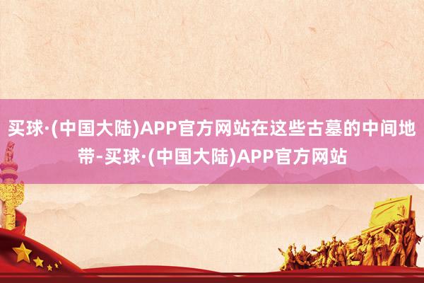 买球·(中国大陆)APP官方网站在这些古墓的中间地带-买球·(中国大陆)APP官方网站