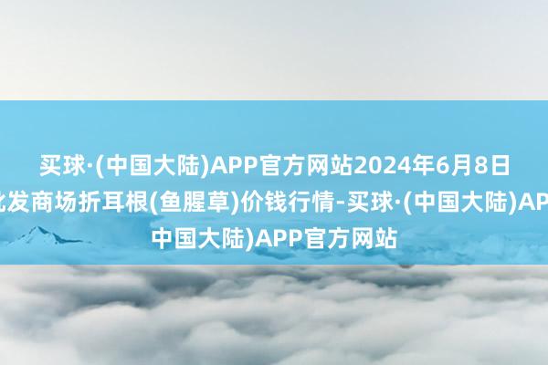 买球·(中国大陆)APP官方网站2024年6月8日宇宙主要批发商场折耳根(鱼腥草)价钱行情-买球·(中国大陆)APP官方网站