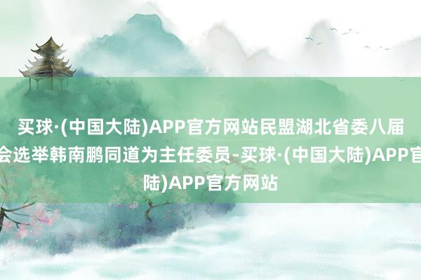 买球·(中国大陆)APP官方网站民盟湖北省委八届七次全会选举韩南鹏同道为主任委员-买球·(中国大陆)APP官方网站